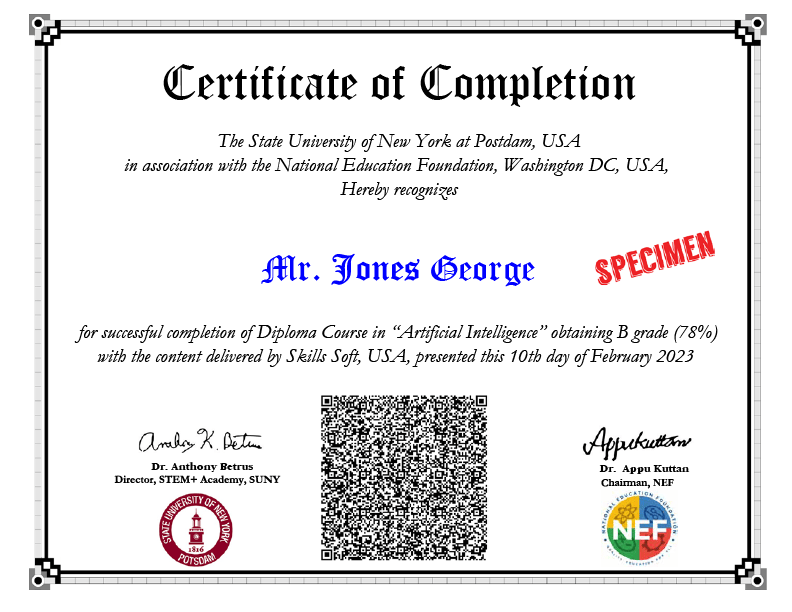 professional certification program in data science and ai