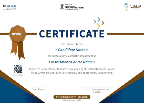 NASSCOM data science certificate