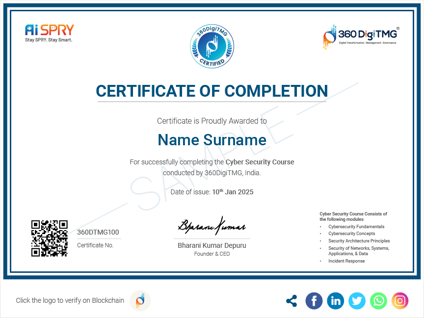 cyber security certification course - 360digitmg