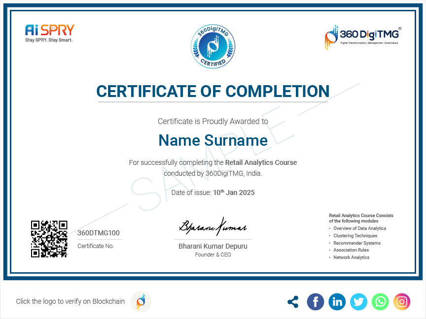 machine learning on cloud certification - 360digitmg